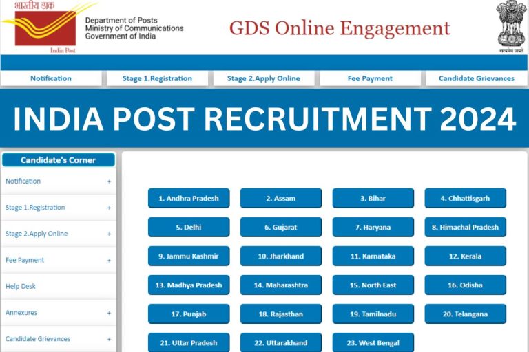 India Post Office Recruitment 2024 GDS, MTS Notification, Apply Online